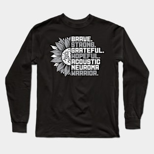 Acoustic Neuroma Aware Sunflower Acoustic Neuroma Warrior Long Sleeve T-Shirt